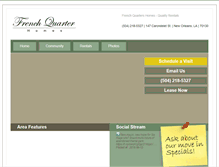 Tablet Screenshot of frenchquarter-homes.com